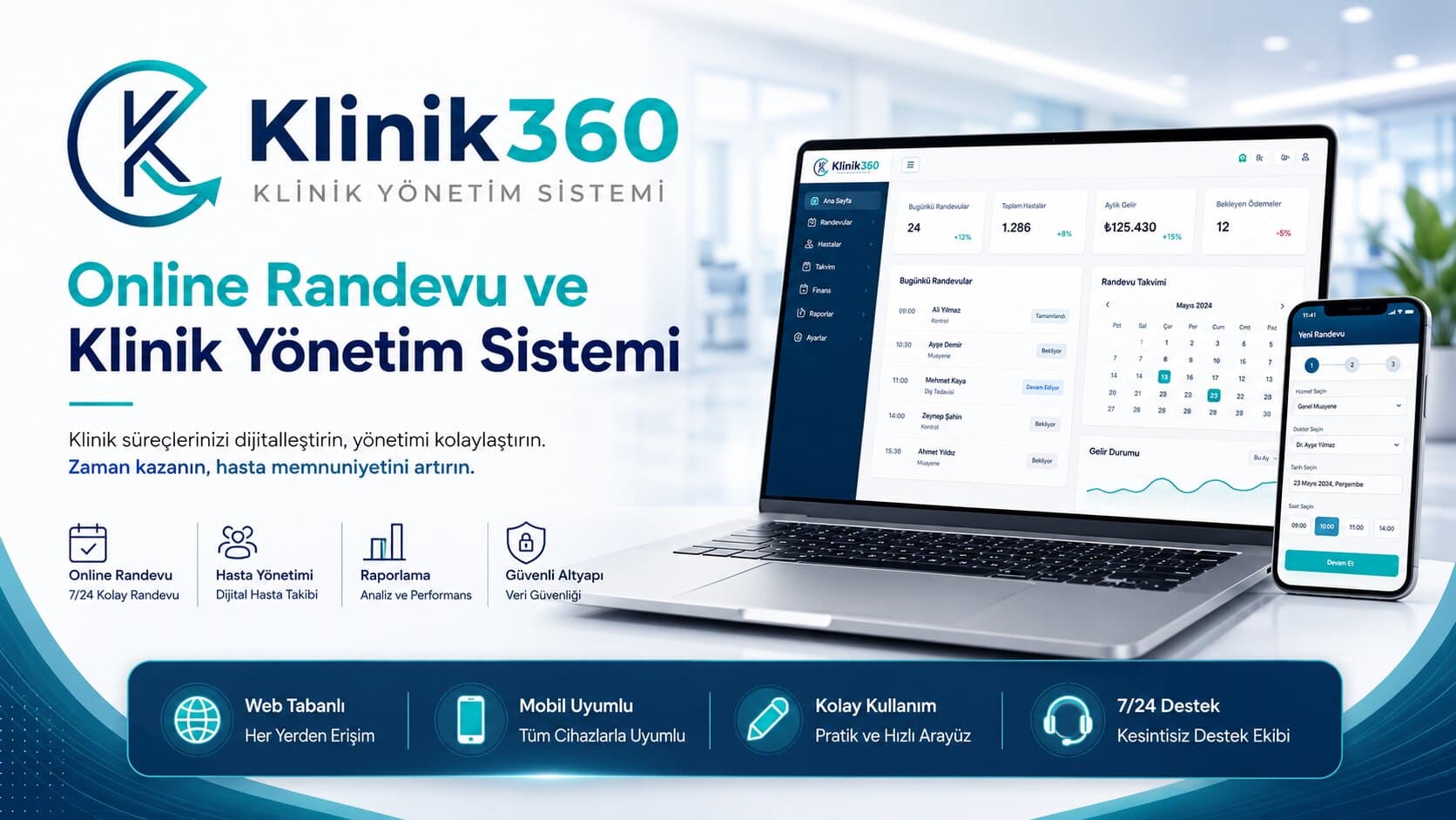 Klinik Yönetim Sistemi: Sağlık Kurumlarında Verimliliği Artırmanın Anahtarı